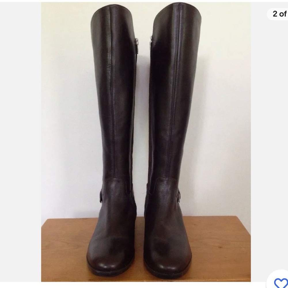 Marc Fisher Dark Brown Over the Knee Boots - Picture 3 of 7